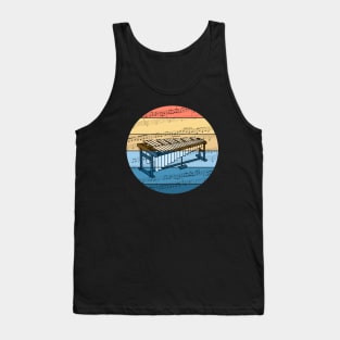 Vibraphone Music Notation Vibraphonist Percussionist Musician Tank Top